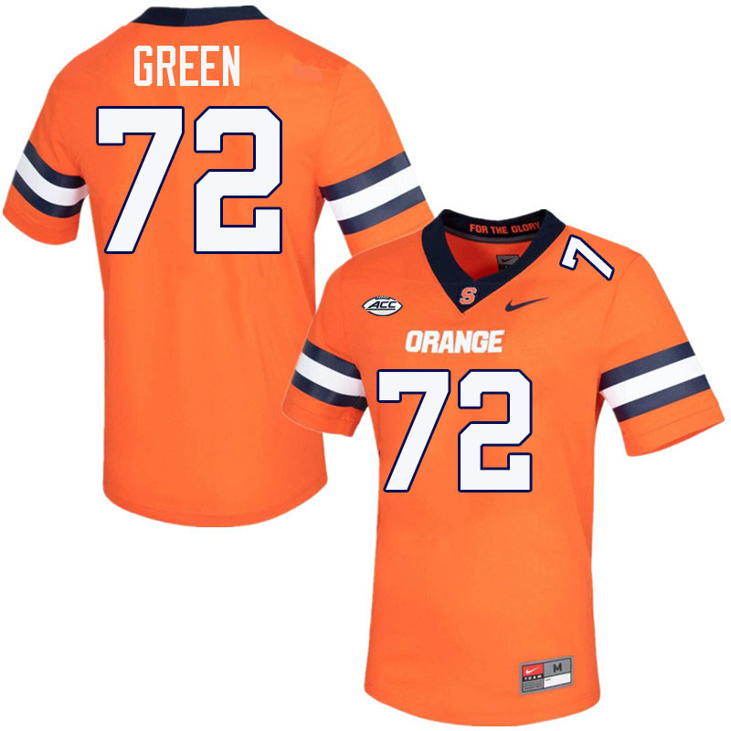 #72 Tim Green Syracuse Orange Jerseys,Syracuse University Football Uniforms,Apparels-Orange